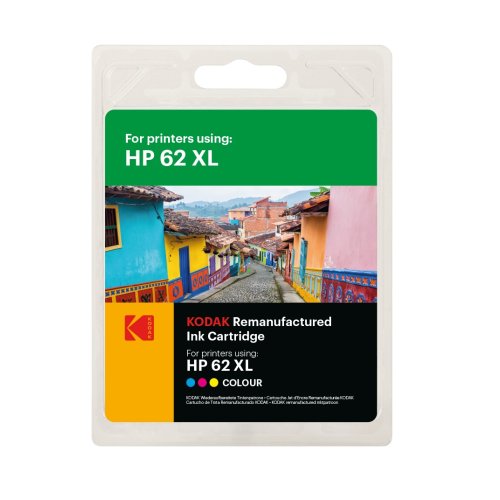HP 62XL farve blækpatron 21ml - KODAK milj?venligt alternativ 
