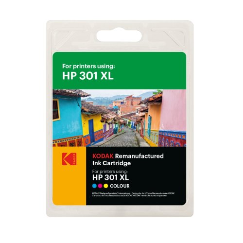 HP 301XL farve blækpatron 18ml - KODAK milj?venligt alternativ